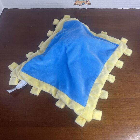 Disney Parks Mickey Mouse Yellow Blue Crinkle Baby Plush Soft Security Blanket - Picture 9 of 12